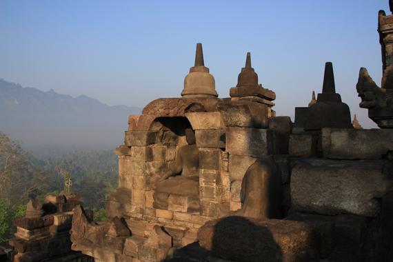 templo budista de borobudur en indonesia