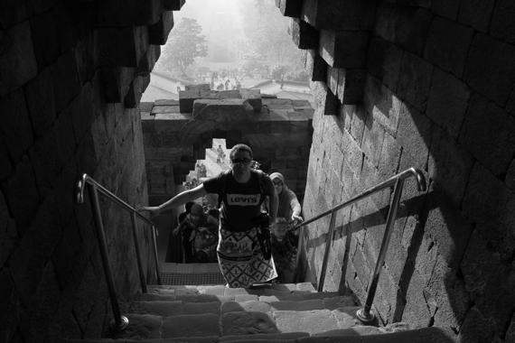 templo budista de borobudur en indonesia