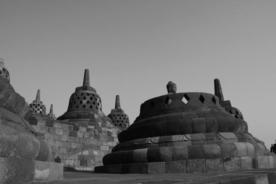 templo budista de borobudur en indonesia