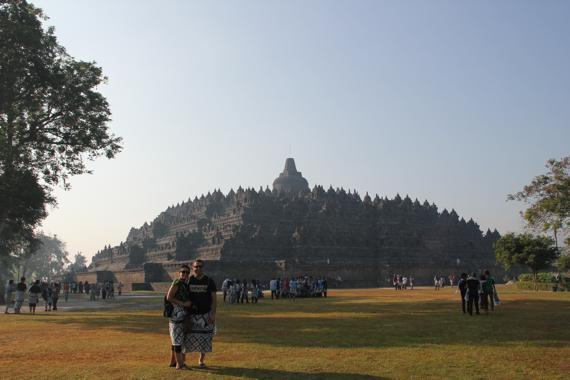 templo budista de borobudur en indonesia