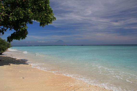 playas de gili trawangan en las islas gili en un viaje a indonesia