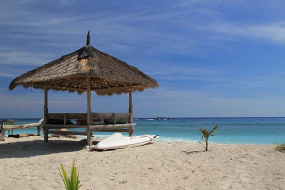playas de gili trawangan en las islas gili en un viaje a indonesia
