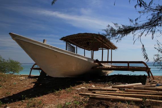 playas de gili trawangan en las islas gili en un viaje a indonesia
