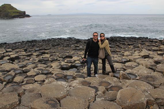 la calzada de los gigantes en irlanda del norte