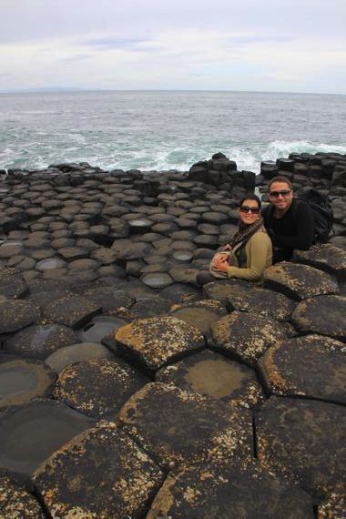la calzada de los gigantes en irlanda del norte