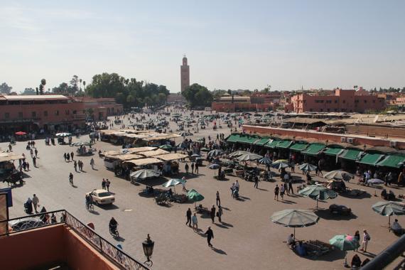 plaza jamaa el fna en marrakech