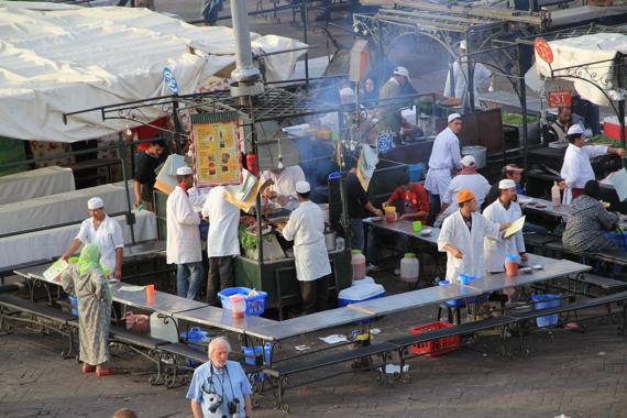 plaza jamaa el fna en marrakech