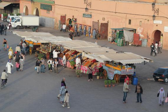 plaza jamaa el fna en marrakech