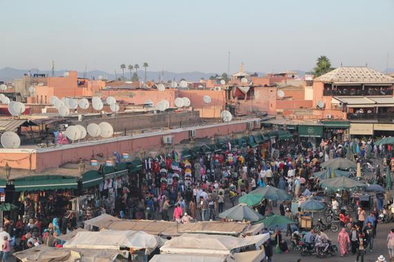 plaza jamaa el fna en marrakech