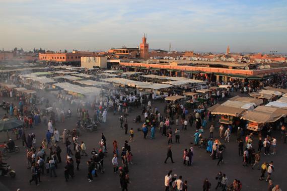 plaza jamaa el fna en marrakech