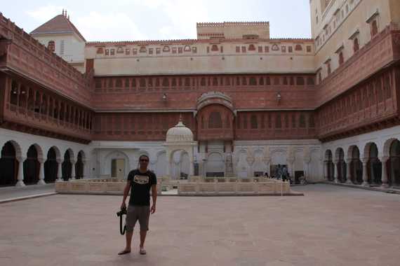 fuerte junagarh de bikaner en un viaje a india