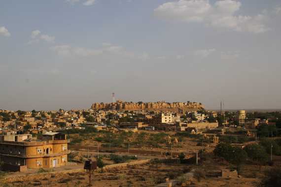 vistas de jaisalmer en un viaje a india