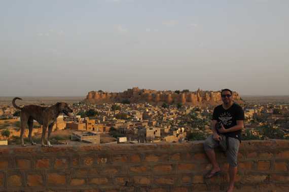 vistas de jaisalmer en un viaje a india