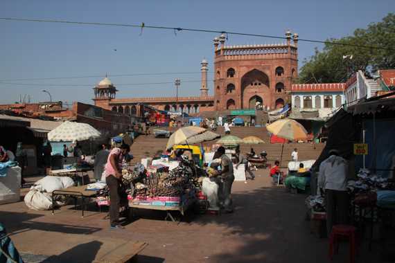mezquita jama masjid en Delhi