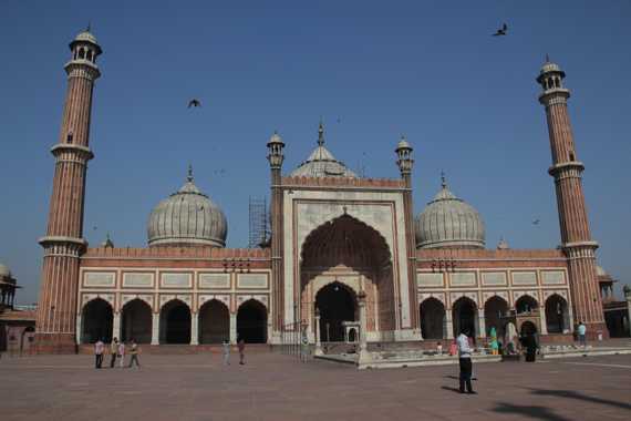 mezquita jama masjid en Delhi