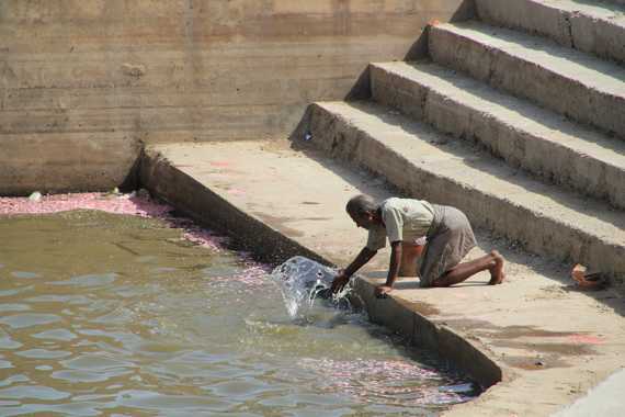 lago sagrado de pushkar en un viaje a india