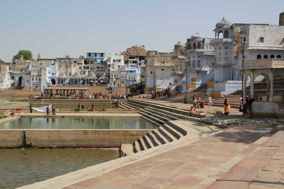 lago sagrado de pushkar en un viaje a india
