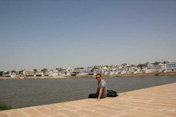 lago sagrado de pushkar en un viaje a india