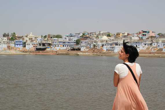 lago sagrado de pushkar en un viaje a india