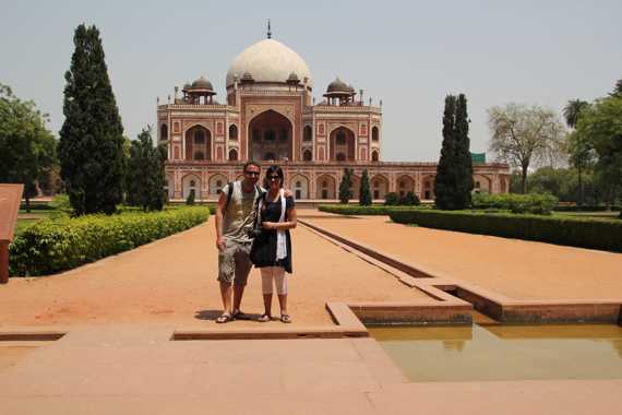 tumba de Humayun en delhi en un viaje a india