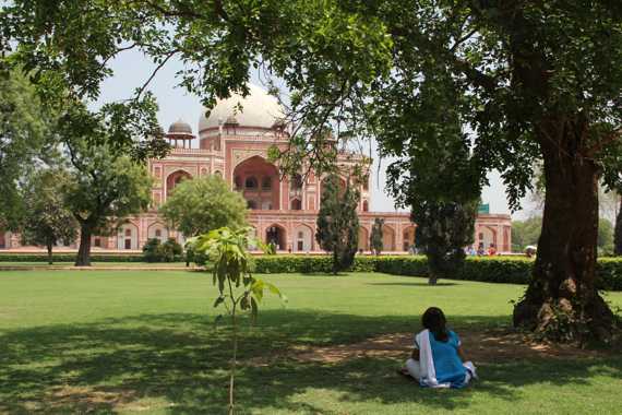 tumba de Humayun en delhi en un viaje a india
