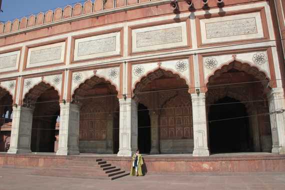 mezquita jama masjid en Delhi