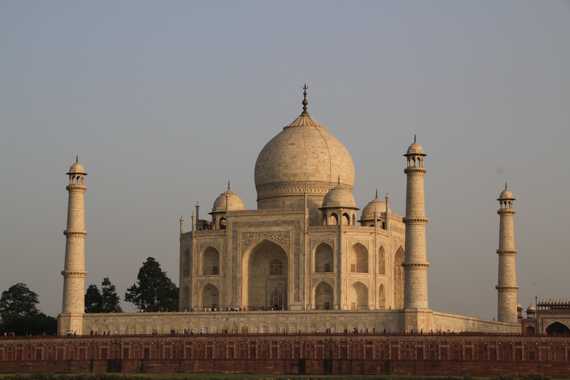 atardecer en el taj mahal