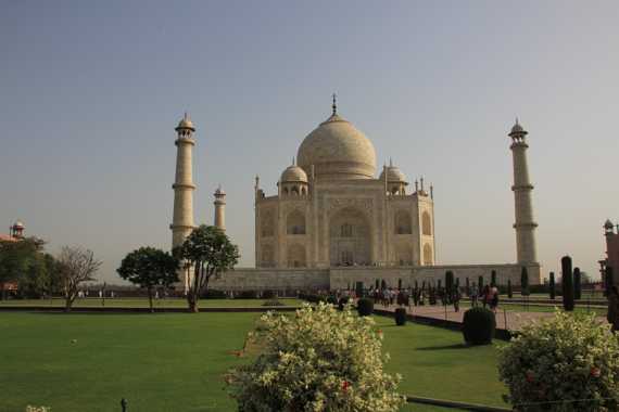 fuerte rojo de agra en un viaje a india