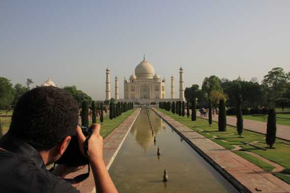 fuerte rojo de agra en un viaje a india