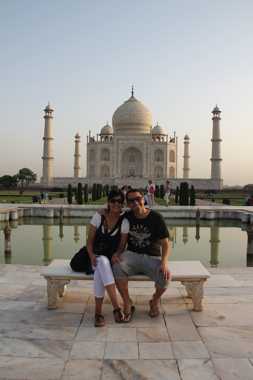 el taj mahal en india