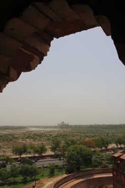 fuerte rojo de agra en un viaje a india