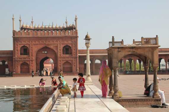 mezquita jama masjid en Delhi