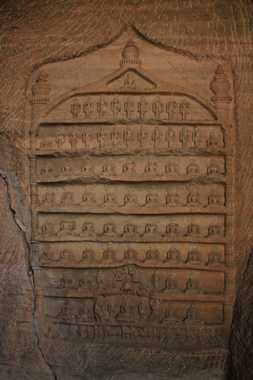 esculturas en el fuerte de gwalior en india