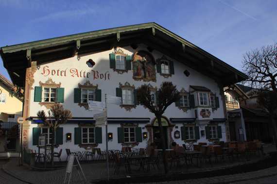 pueblo de oberammergau en el viaje a baviera