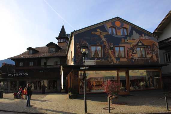 pueblo de oberammergau en el viaje a baviera