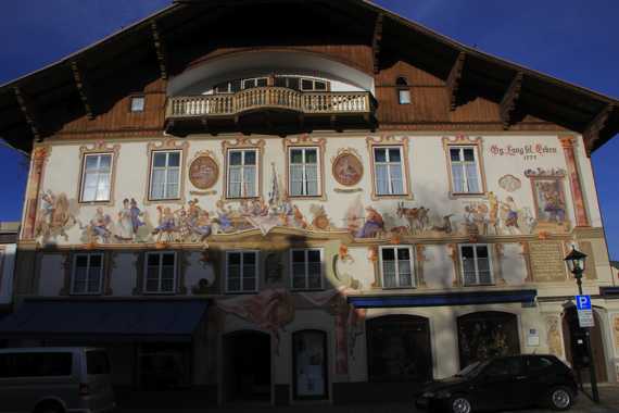 pueblo de oberammergau en el viaje a baviera