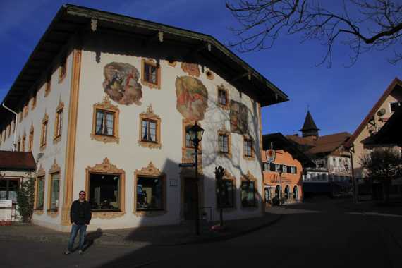 pueblo de oberammergau en el viaje a baviera