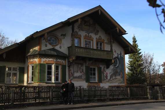 pueblo de oberammergau en el viaje a baviera