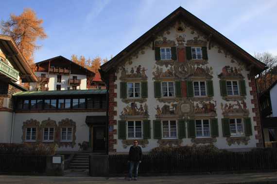 pueblo de oberammergau en el viaje a baviera