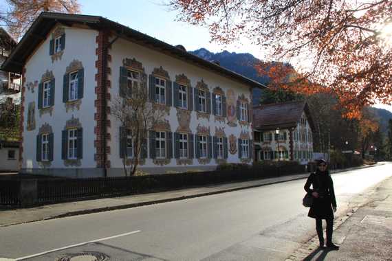 pueblo de oberammergau en el viaje a baviera