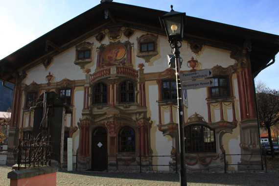 pueblo de oberammergau en el viaje a baviera