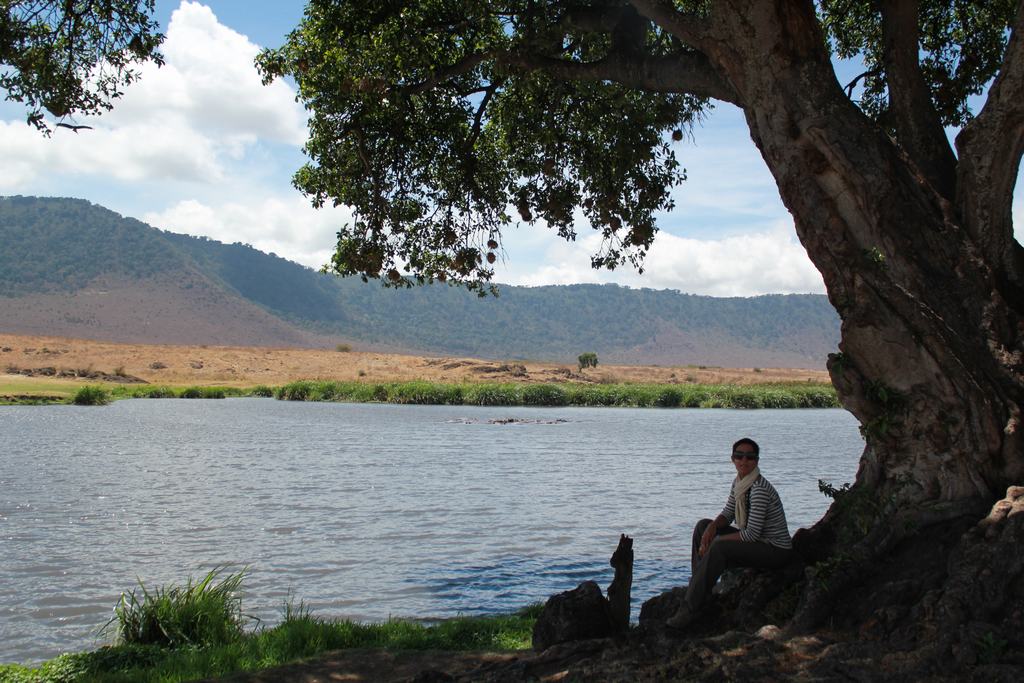 cráter del ngorongoro en un safari en africa