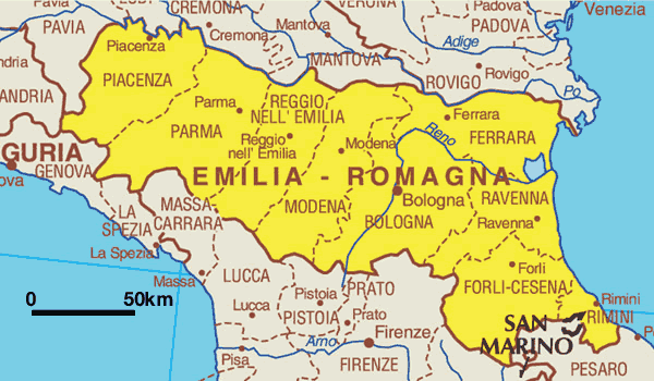 Bolonia, Rimini y San Marino en 4 días