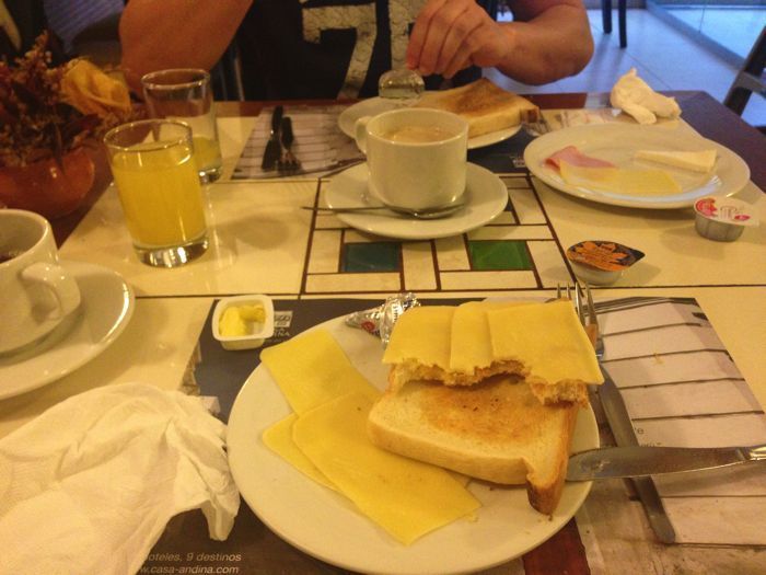 Desayunando en Casa Andina