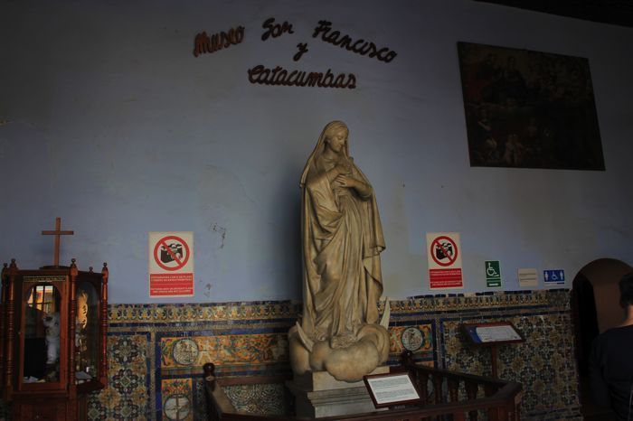 Interior del Monasterio de San Francisco, en una foto robada.