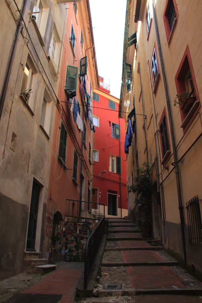 Calles de Lerici en el Golfo de los Poetas