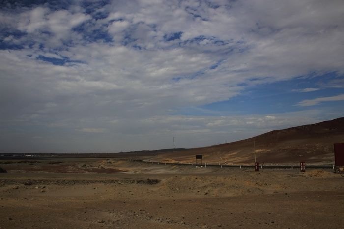 Carreteras de la Reserva Nacional de Paracas en Perú