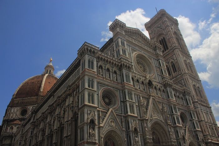 El Duomo de Florencia, recién llegados en el tren de Pisa a Florencia