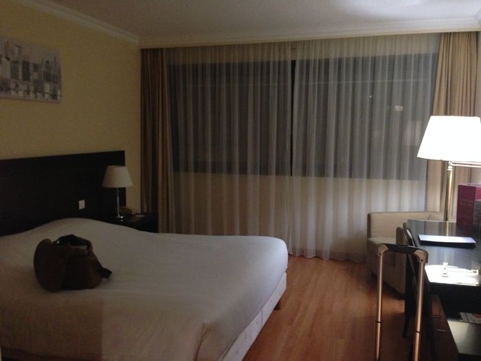 Habitación de nuestro primer hotel en Suiza