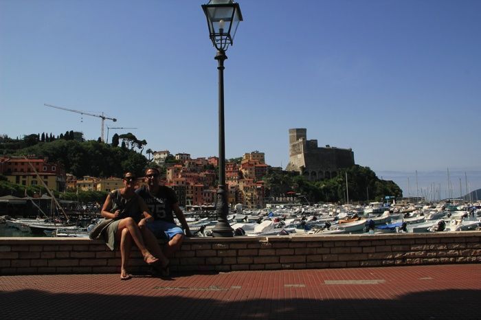 En el paseo de Lerici en el Golfo de los Poetas